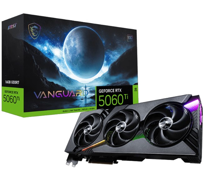 MSI nVidia GeForce RTX™ 5060 Ti 16G VANGUARD SOC