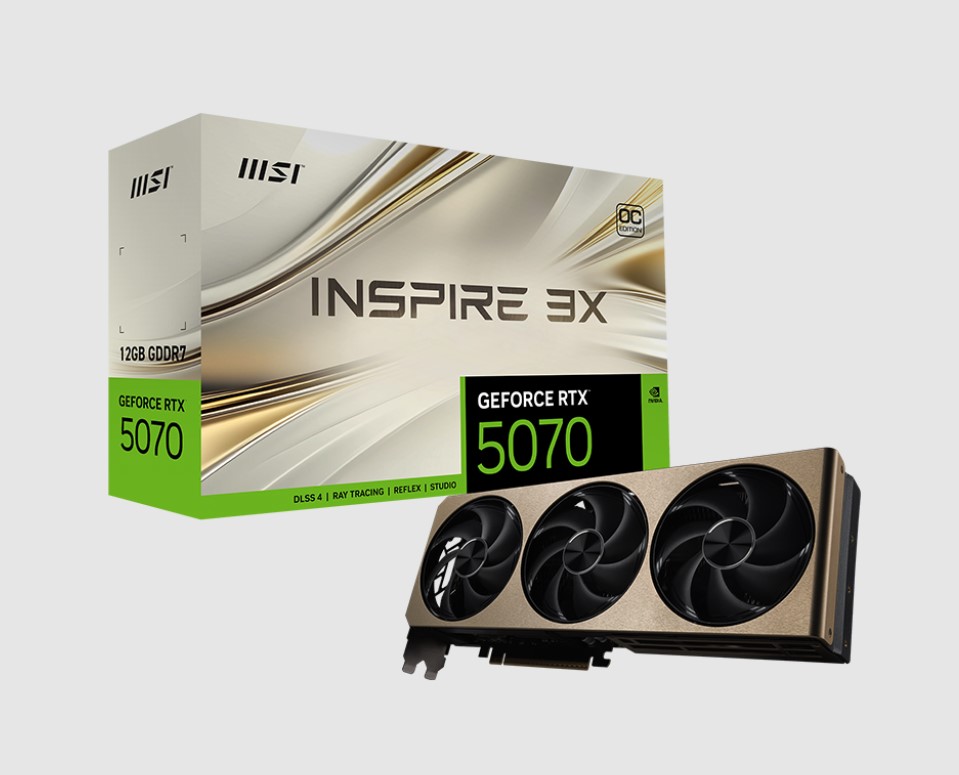 MSI nVidia GeForce RTX™ 5070 12G INSPIRE 3X OC
