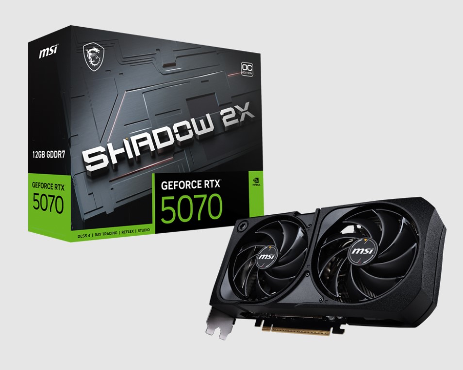 MSI nVidia GeForce RTX™ 5070 12G SHADOW 2X OC