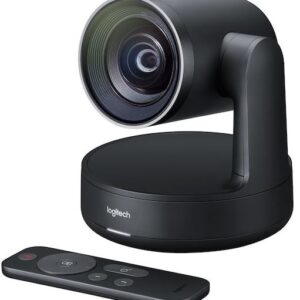 Logitech Rally 4K Premium PTZ Color Camera Video Audio Conferencing Automatic Control Pan/Tilt/Zoom 90° View 15X HD Zoom 13 Megapixel 60fps Autofocus