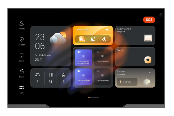 AKUBELA 10.36 TOUCH SCREEN WITH CAM IN GREY ZIGBEE GATEWAY ANDROID 12 VERSION