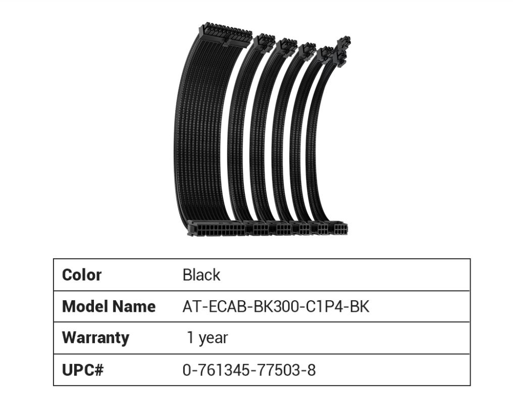 Antec Adjustable CIP4  Bracket and CIP4 Cable Kit White