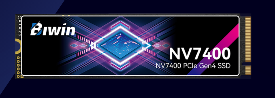 BIWIN NV7400-512G-PCIe4.0 M.2 2280 “up to 7050MB/s  4200MB/s  Case pack(Iner/Out) 30/120