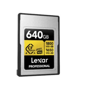 Lexar Professional GOLD CFexpress™ 4.0 Type A Card 640GB -- Cfexpress 4.0 Type A Professional Gold Series