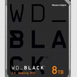 Western Digital WD Black 8TB 3.5" HDD SATA 6gb/s 7200RPM 256MB Cache CMR Tech for Hi-Res Video Games 5yrs Wty ~WD8002FZBX