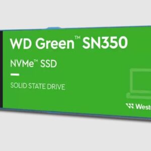 Western Digital WD Green SN350 250GB M.2 NVMe SSD PCIe 3.0x4 2400MB/s 1500MB/s R/W 300K/300K IOPS 40TBW 1M Hrs MTTF 3Y WTY (WDS250G2G0C)