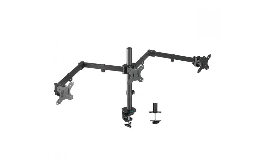 mbeat® activiva Triple-Screen Articulating Monitor Arm Ideal for a seamless triple monitor setup (13”-27”)