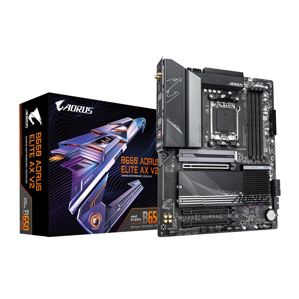 Gigabyte B650 AORUS ELITE AX 1.0 AMD AM5 ATX Motherboard 4x DDR5~128GB
