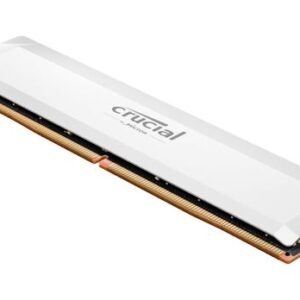 Crucial Pro 16GB (1x16GB) DDR5 UDIMM 6400MHz CL38 White Heat Spreader Support Intel XMP AMD Ryzen Desktop PC Gaming Memory – Micron (Crucial) MECD5-1X16G64C38PW DDR5 UDIMM (Desktop) Product Image
