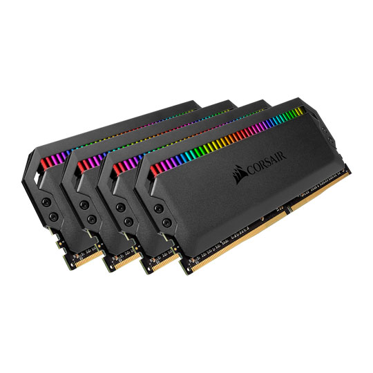 Corsair Dominator Platinum RGB 64GB (4x16GB) DDR4 3200MHz C16 XMP 2.0 White Desktop PC Gaming Memory