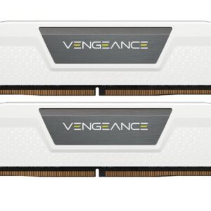 Corsair Vengeance 32GB (2x16GB) DDR5 UDIMM 5600Mhz C40 1.25V White Desktop PC Gaming Memory – Corsair MECMD5-V2X16G56C40W DDR5 UDIMM (Desktop) Product Image