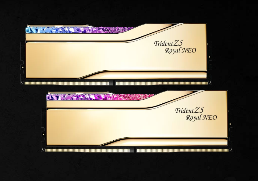 G.SKILL F5-6000J2636H16GX2-TR5NG 32GB (2 x 16GB)/AMD EXPO/DDR5 6000 MT/s/ Timings 26-36-36-96 Voltage 1.45 V EXPO TZ5 Royal Neo G