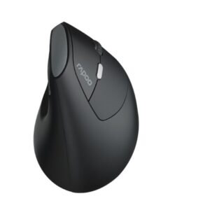 RAPOO EV250 Ergonomic Vertical Wireless Mouse 6 Buttons 800/1200/1600 DPI Optical Silent Click Mice - Black (Renamed from MV20) – Rapoo MIRP-EV250 Wireless & Bluetooth Product Image