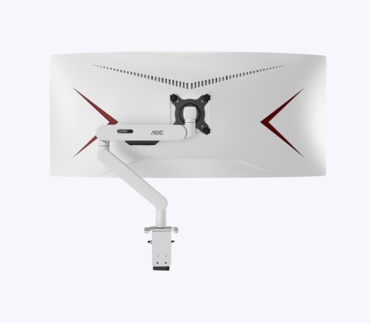 AM402W White Desk-mount Monitor Arm