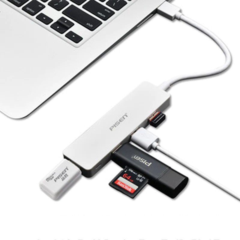 <h3>Pisen USB-C to 4xUSB-A 3.0 Charging HUB</h3>