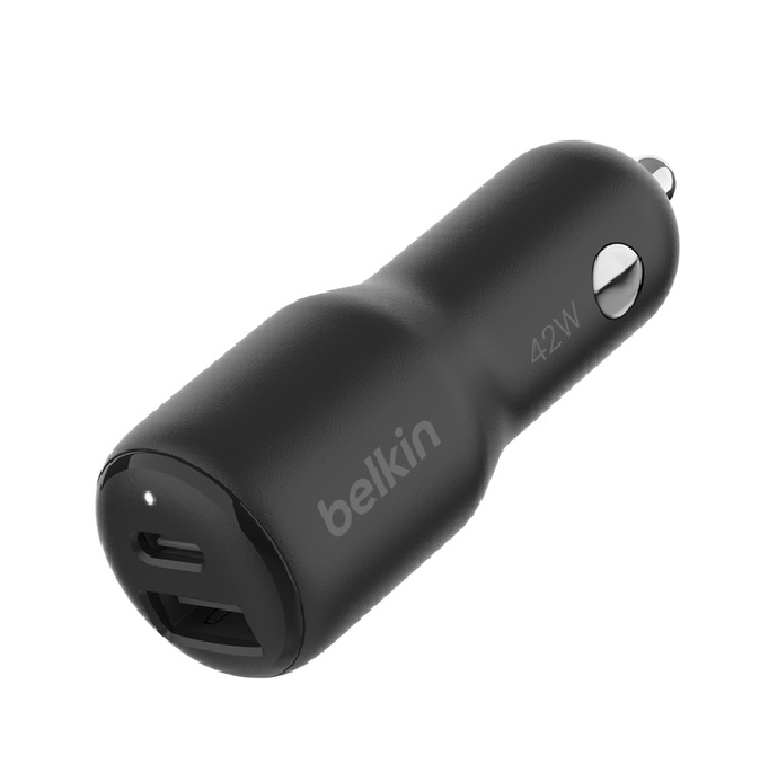 <H3>Belkin BoostCharge Dual Car Charger 42W - Black (CCB005BTBK)</H3>