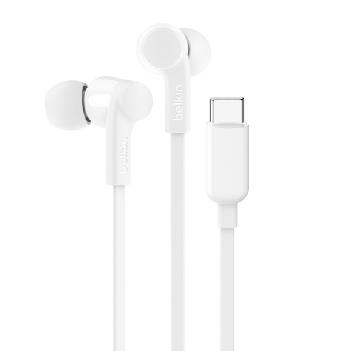 <h3>Belkin SoundForm USB-C Wired Earbuds - White (G3H0002FQWHV2)</h3>