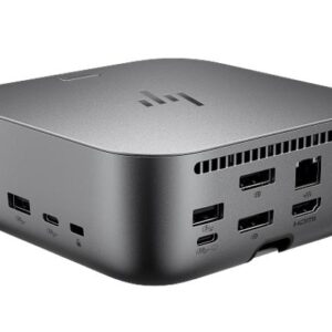 HP Dock G6 Thunderbolt 4 Ulltra Docking Station - 180W Power Delivery 4xDisplays 2xDP 1xHDMI 4xUSB-A 2xUSB-C 1xTB4 2.5GbE RJ45 for HP Notebook PC