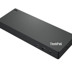 LENOVO ThinkPad Thunderbolt 4 Workstation Docking 230W Power Delivery Supports 1x 8K30 / 4x 4K60 Displays HDMI 2xDP 4xUSB-A USB-C GbE 3.5mm Combo 300W – Lenovo NAL-40B00300AU Docking Stations & Port Replicators Product Image