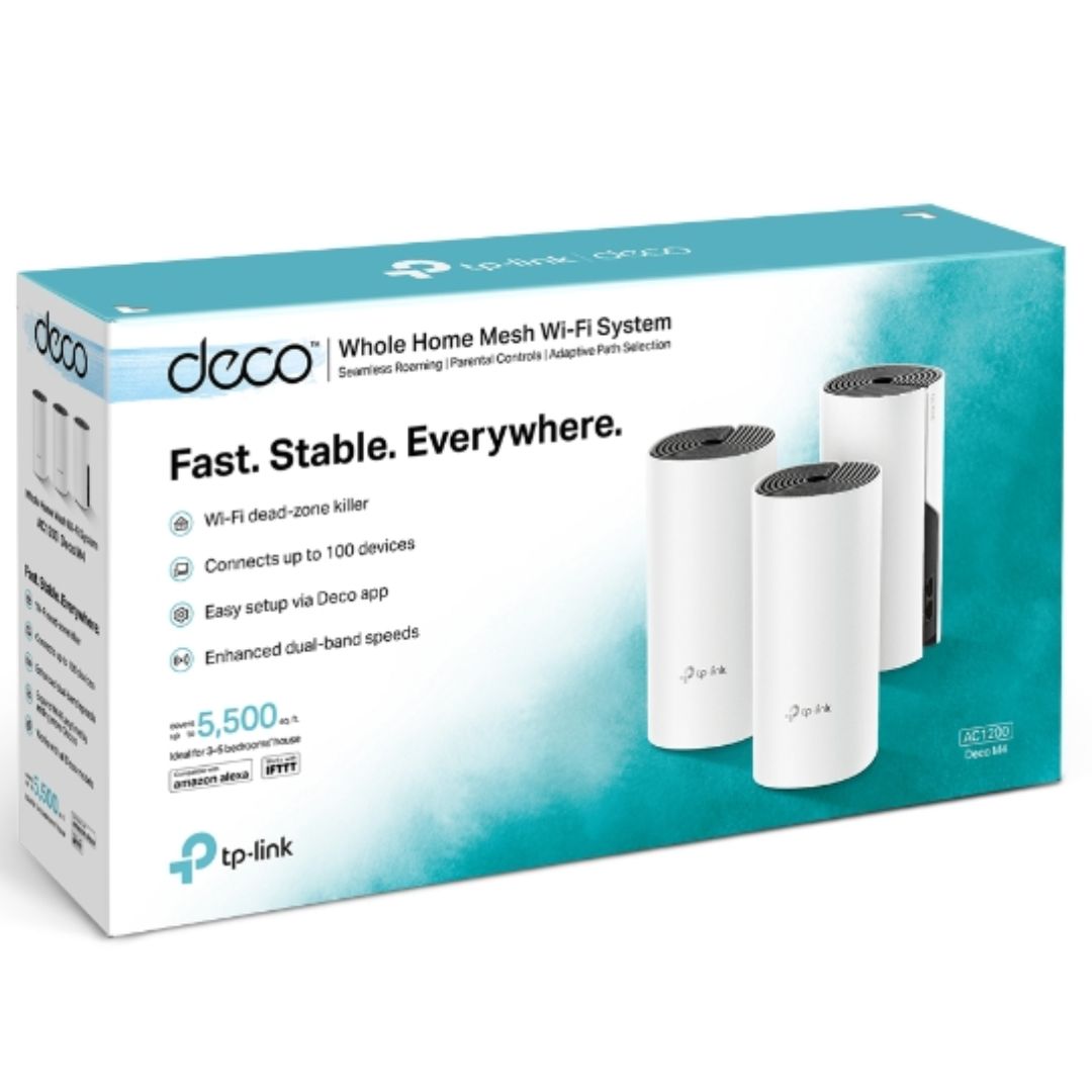 •	Deco uses a system of units to achieve seamless whole-home Wi-Fi coverage — eliminate weak signal areas once and for all!
