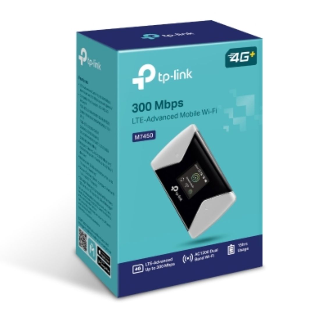 TP-Link M7450 LTE-Advanced Mobile Wi-Fi 3G/4G AC1200 300Mbps DL 50Mbps UL