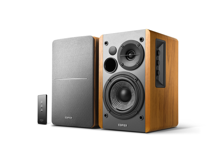 Edifier R1280T - Lifestyle Bookshelf Speakers Brown - 3.5mm AUX/Dual RCA
