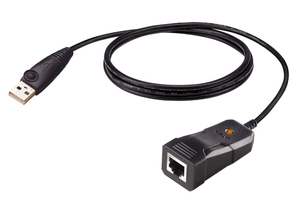 Converts a USB port to RJ-45 Console port (RS-232)