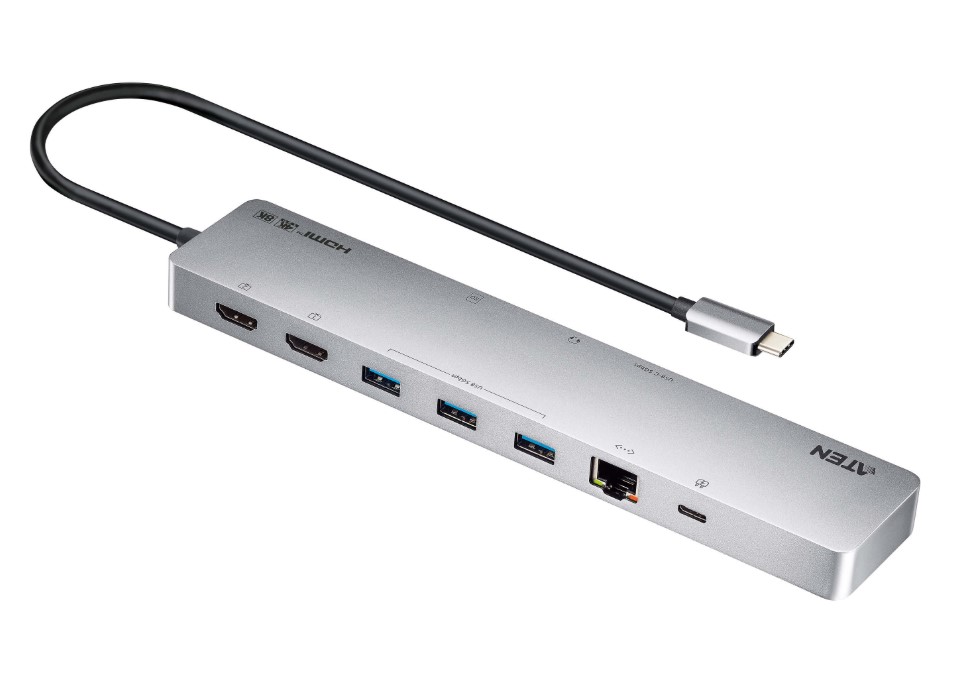 Aten 11-in-1 USB-C Multiport Dock with Power Pass-Through