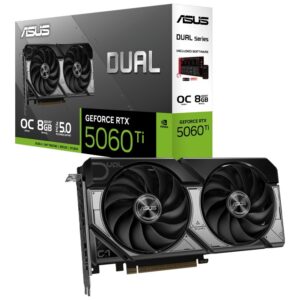 ASUS nVidia GeForce PRIME-RTX5060TI-O8G RTX 5060 Ti 8GB GDDR7 OC Edition 2617 MHz Boost Clock
