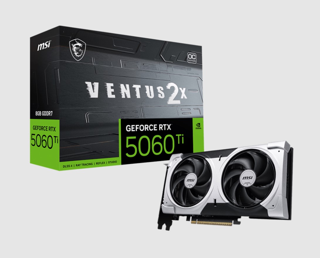 MSI nVidia GeForce RTX™ 5060 Ti 8G VENTUS 2X OC PLUS