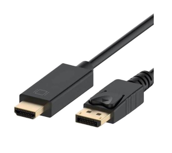Astrotek DisplayPort DP to HDMI Adapter Converter Cable 1m - Male to Male 1080P Gold-Plated for PC/Laptop to HDTVs Projectors Displays 20P M - 19P AM 30AWG Black PVC Jacket