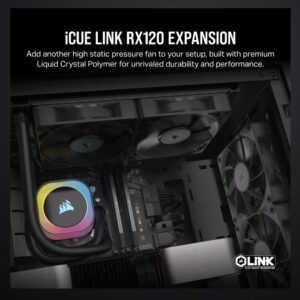 CORSAIR RX120 PWM fans push through obstructions using high static pressure and PWM controlled speeds