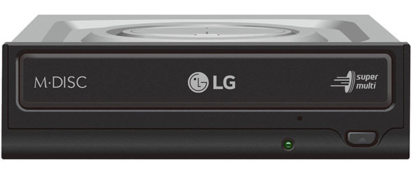 LG GH24NSD1 24x SATA Internal DVD-RW Burner Writer Black Optical Drive OEM M-DISC Support Silent Play Jamless Play Cyberlink Power2Go 2yrs warranty