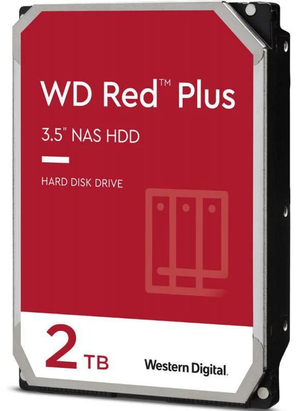 Western Digital WD Red Plus NAS Hard Drive 3.5-Inch -Transfer Rate up to 215MB/s -5640 RPM -Cache Size 512MB -3-Year Limited Warranty