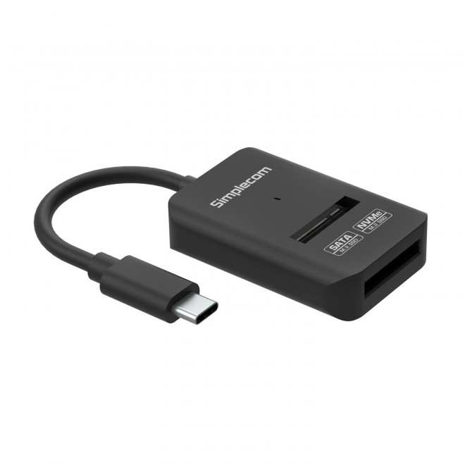 SA506 is a M.2 SSD to USB-C adapter that supports both NVMe and SATA protocol based M.2 SSDs. No need to worry about which type of M.2 SSD you have