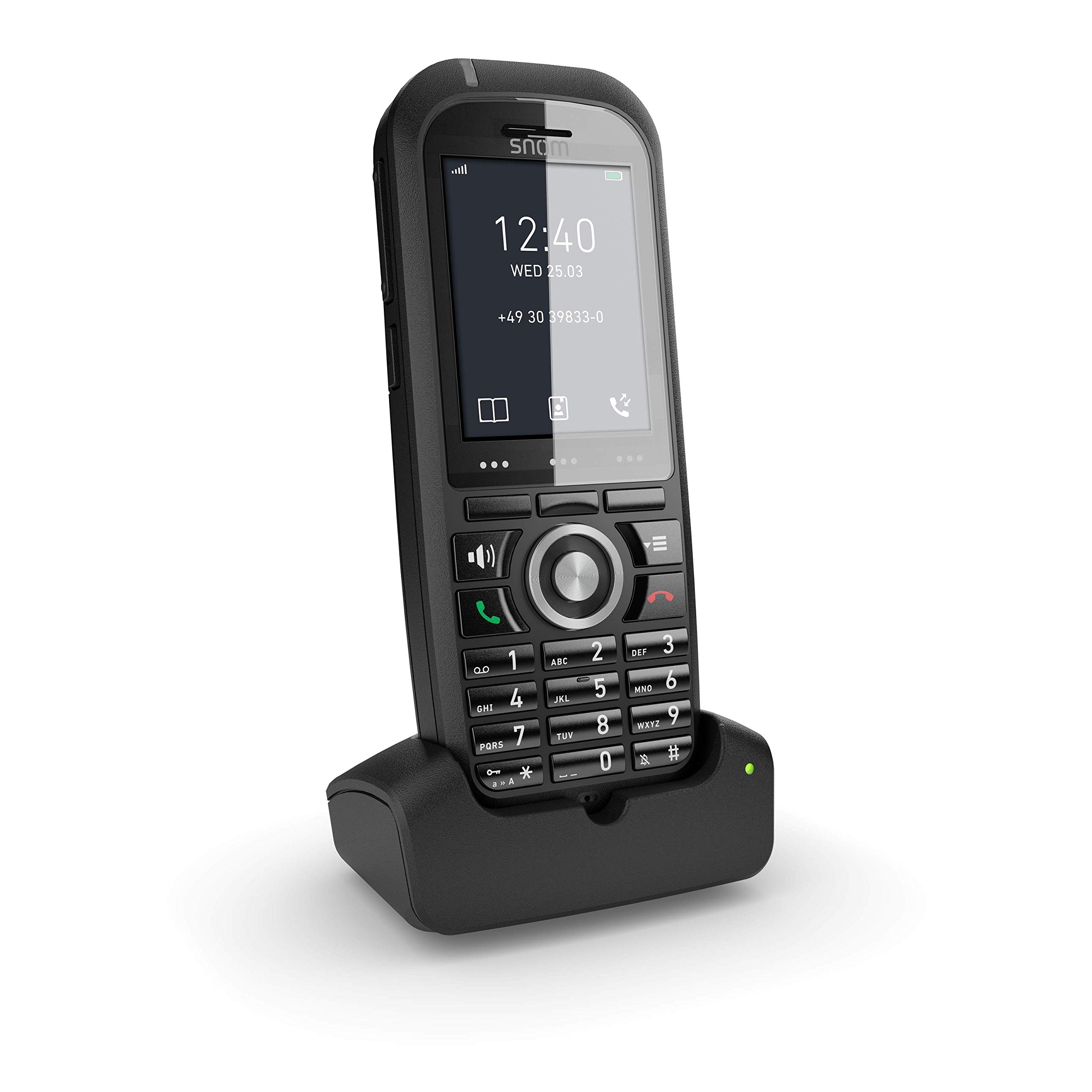 <h1 style="color:#3e60ac;text-align:center;font-family:arial;margin: -5px 0px">Snom M70 - Snom's Ruggedized DECT Handset