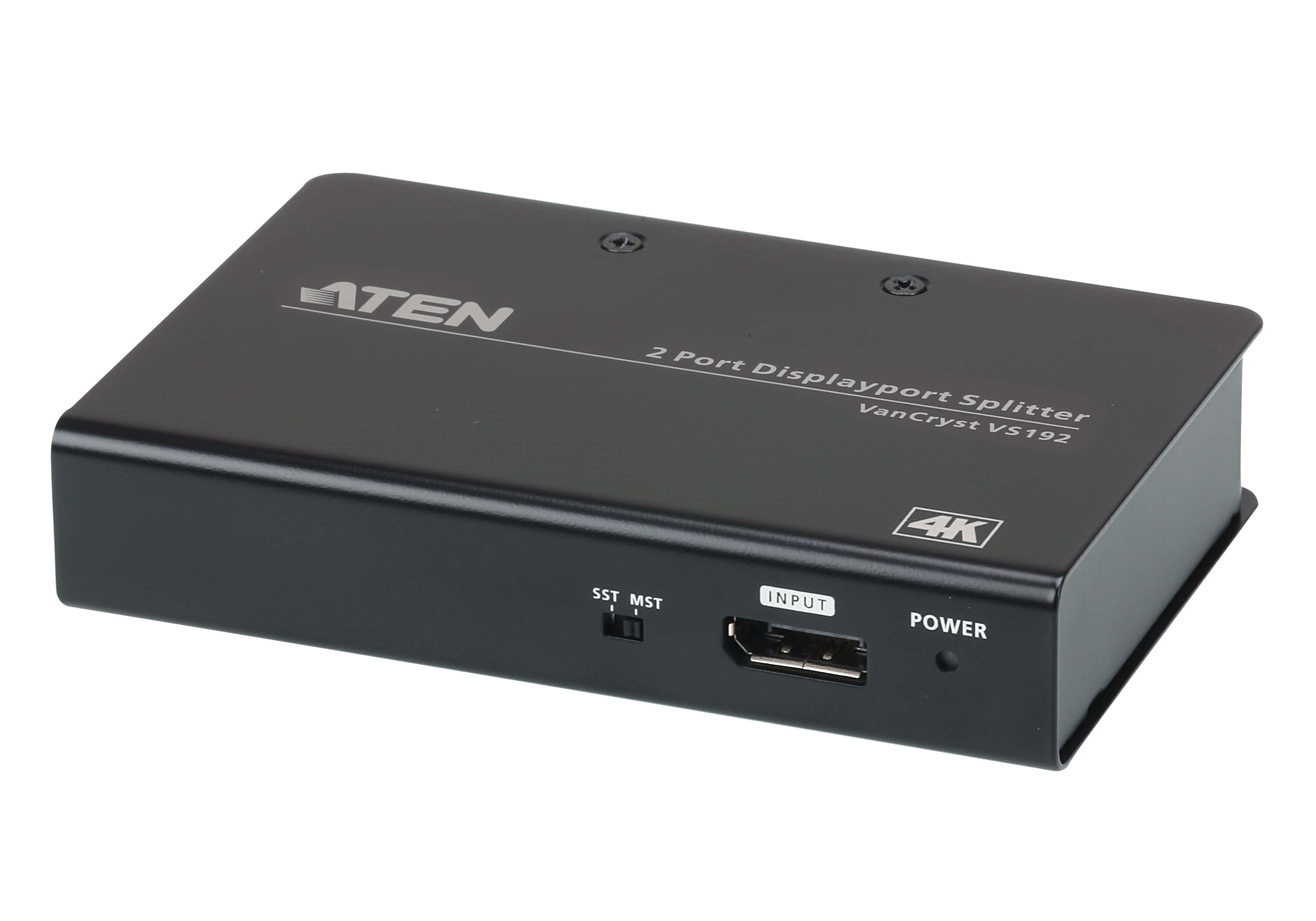 The VS192 2-Port 4K DisplayPort Splitter is the perfect solution for anyone who needs to send one source of DisplayPort high definition video to two or four DisplayPort displays. The VS192 can not only split but also expand DisplayPort audio/video signal on two or four DisplayPort monitors which is ideal for any multi-display application.