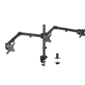 mbeat® activiva Triple-Screen Articulating Monitor Arm Ideal for a seamless triple monitor setup (13”-27”)