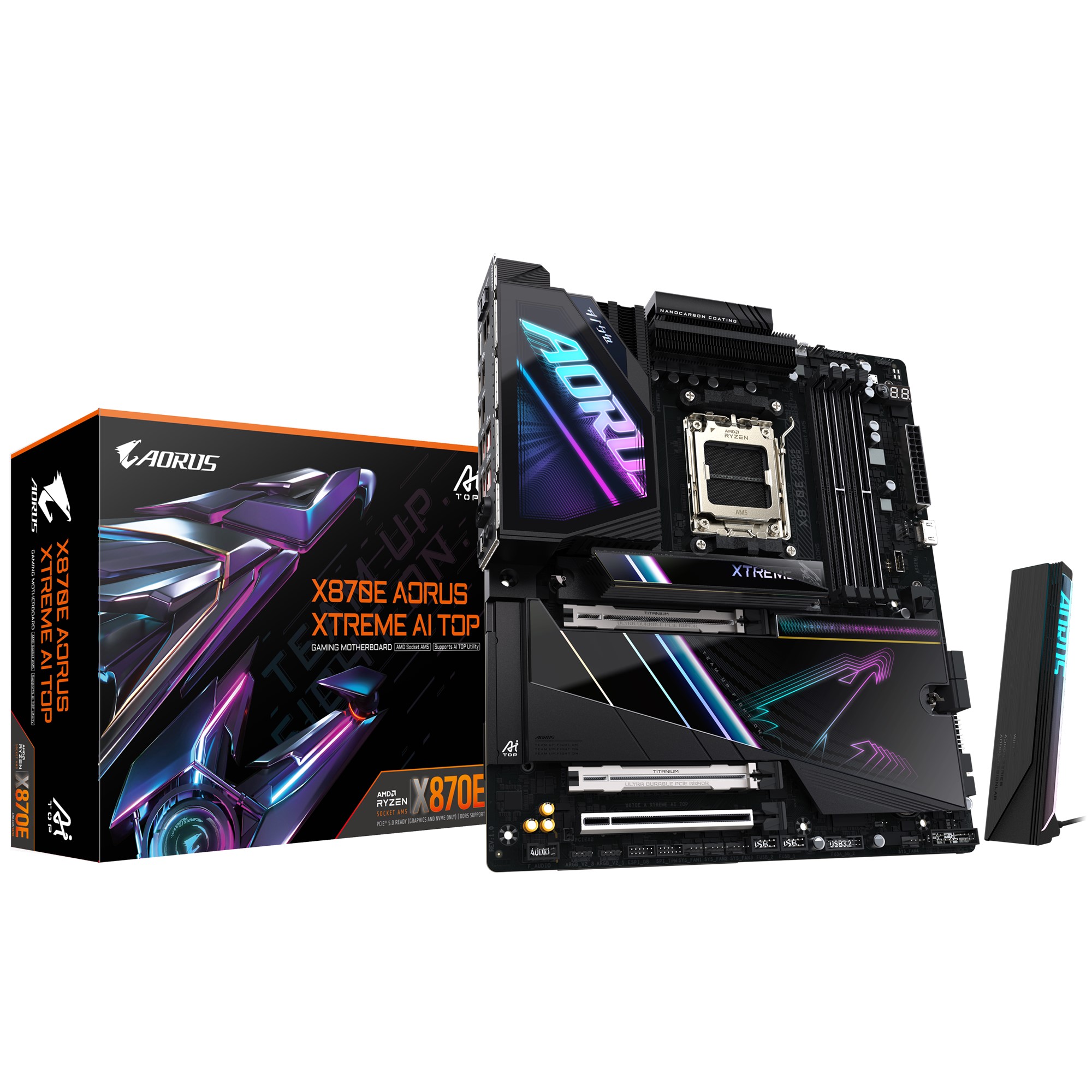 Gigabyte X870E AORUS XTREME AI TOP AMD AM5 ATX Motherboard 4x DDR5~256GB