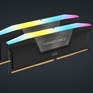 Corsair Vengeance RGB 96GB (2x48GB) DDR5 UDIMM 5600MHz C40 1.25V Desktop Gaming Memory Black