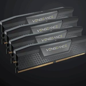Corsair Vengeance RGB 192GB (4x48GB) DDR5 DRAM 5200MT/s CL38 Memory Kit — Black optimized for Intel® motherboards – Corsair MECMD5-X5M4B5200C38 DDR5 UDIMM (Desktop) Product Image