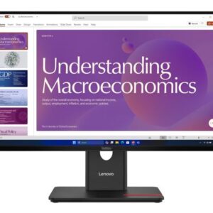 LENOVO ThinkVision T24D-40 23.8'/24' 120Hz FHD IPS Monitor USB-C Dock 100W DP Height Adjust Tilt Swivel Pivot HDMI DP LAN 4xUSB VESA ~62CDGAR6AU – Lenovo MNLEN-T24D-40 23'-26' Monitors Product Image