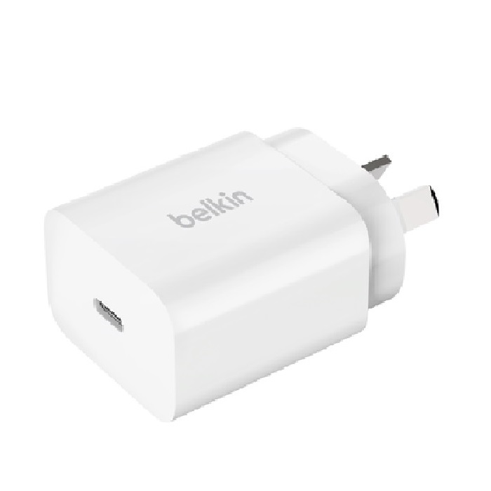 <h3>Belkin BoostCharge 20W USB-C PD 3.0 PPS Wall Charger - White (WCA007AUWH)</h3>