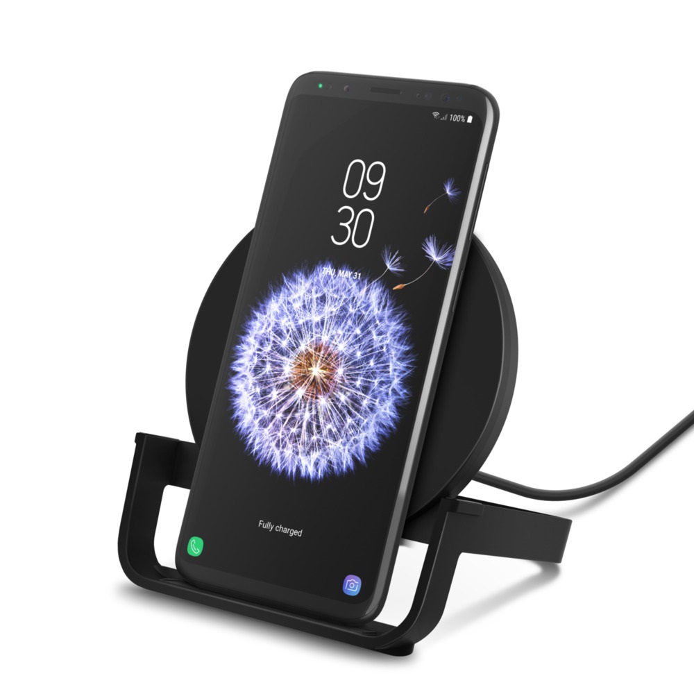 <h3>Belkin BoostCharge Wireless Charging Stand 10W (AC Adapter Not Included) - Black(WIB001btBK)</h3>