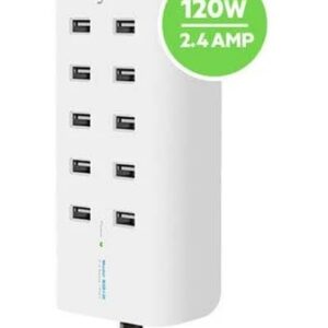 <h3>Belkin RockStar™ 10-Port USB Charging Station - White (B2B139au)</h3>