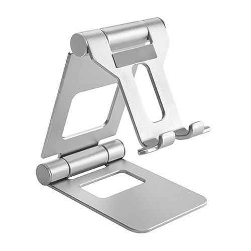 The PHS05-2 stand holder is a hand free tool. It accommodates your device with solid support and brings convenience to your life. The desktop holder stand allows you to customize the angle of your device to find the optimal viewing position. Geometric structure