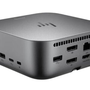 HP Thunderbolt 4 G6 Dock 100W Power Delivery supports 4 displays HDMI DisplayPort USB-C RJ-45 for Workstation
