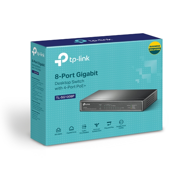 Supports PoE power up to 15.4W for each PoE port