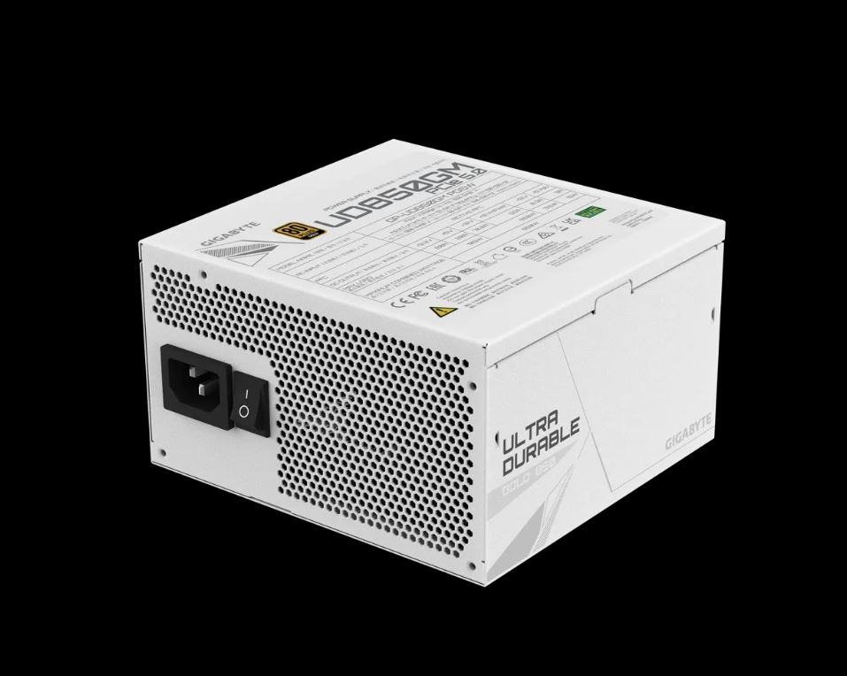 Gigabyte UD850GM PG5 850W ICE ATX PSU Power Supply  80 PLUS GOLD Fan Type 120mm Hydraulic Bearing(HYB)fan  >100