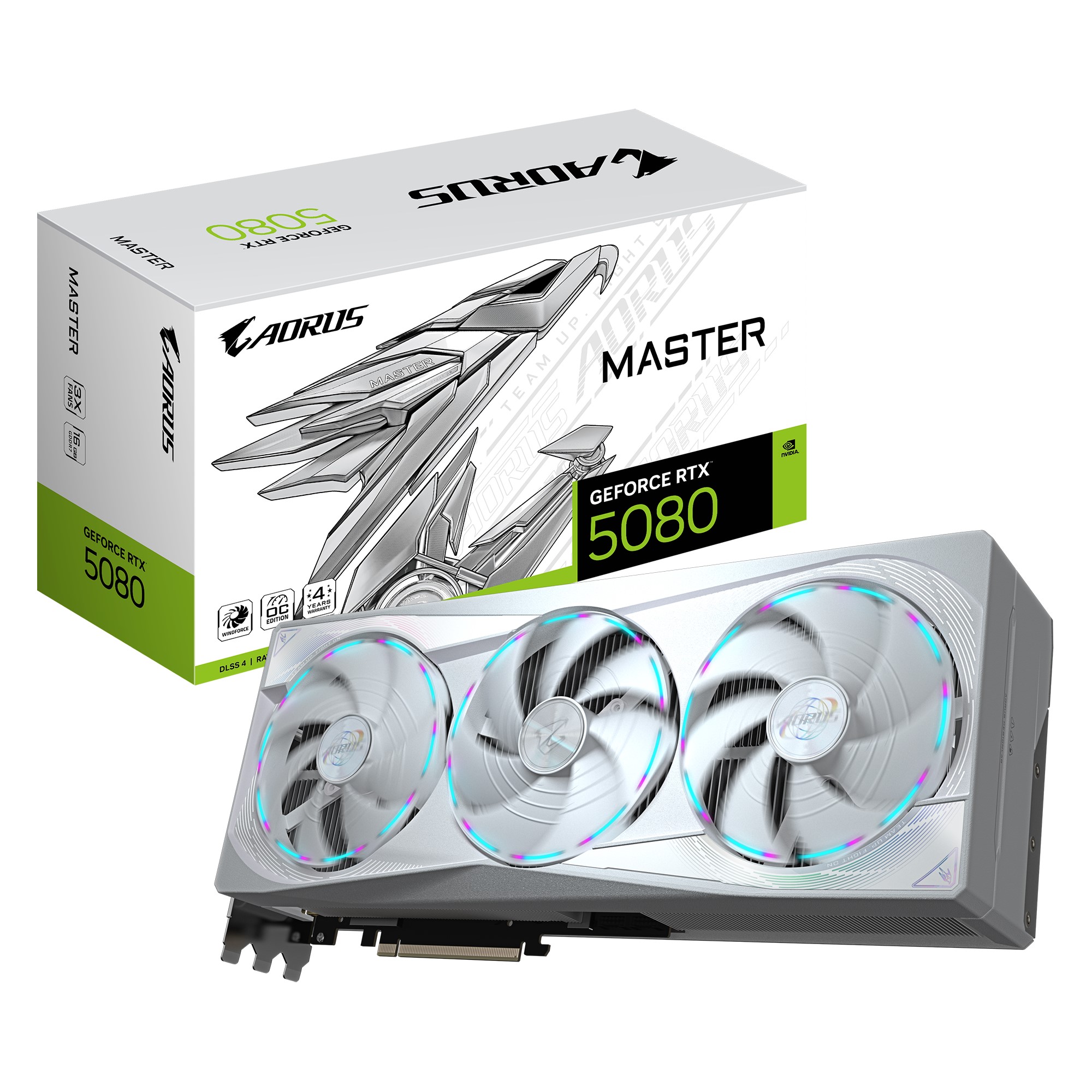 Gigabyte AORUS GeForce RTX™ 5080 MASTER ICE 16G